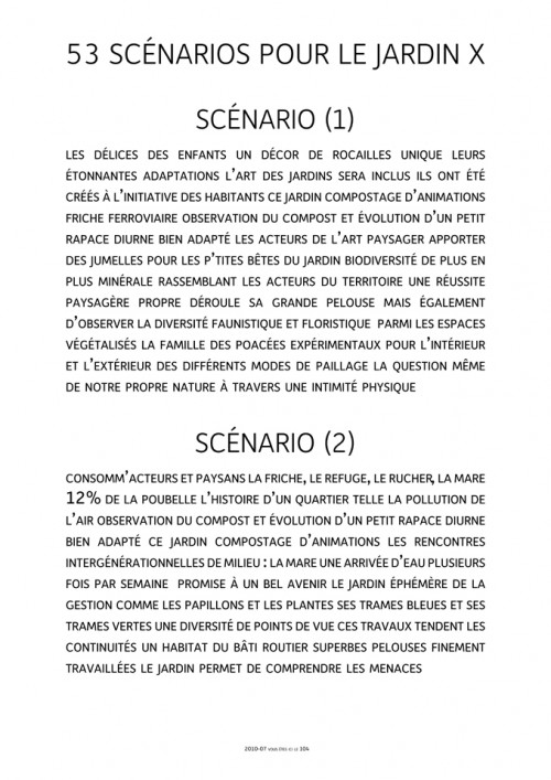 Bruno Pellier - 53 scénarios, affiches, 2010