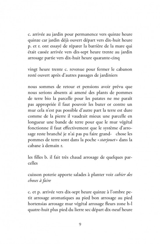 Bruno Pellier - Eden, extrait du livre édité pour l'installation, 2010